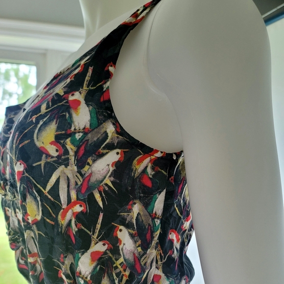 Material Girl Petite Bird Pattern Romper - Picture 5 of 10